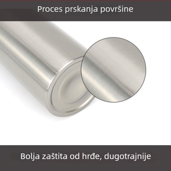 Dozator od nehrđajućeg čelika 304 za sapun, dezinfekcijsko sredstvo, gel za tuširanje, losion i šampon — brušena završna obrada, ručni pritisni mehanizam, moderan minimalistički dizajn