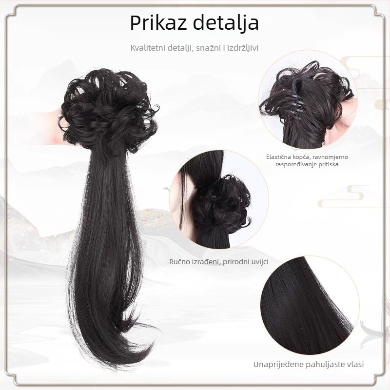 Perika s konjskim repom u Horsetail stilu, Kenny Wig marka, vlakna otporna na temperaturu, mehanička obrada, za žene
