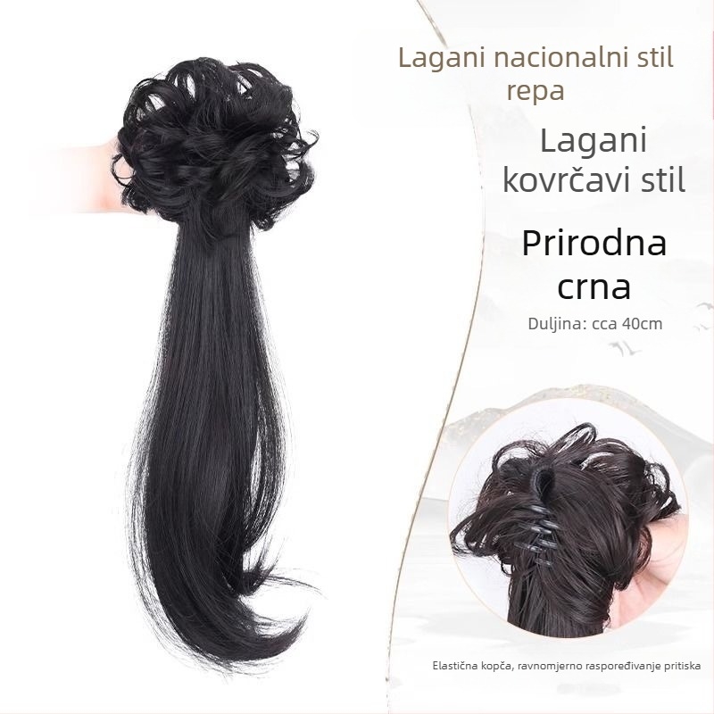 Perika s konjskim repom u Horsetail stilu, Kenny Wig marka, vlakna otporna na temperaturu, mehanička obrada, za žene