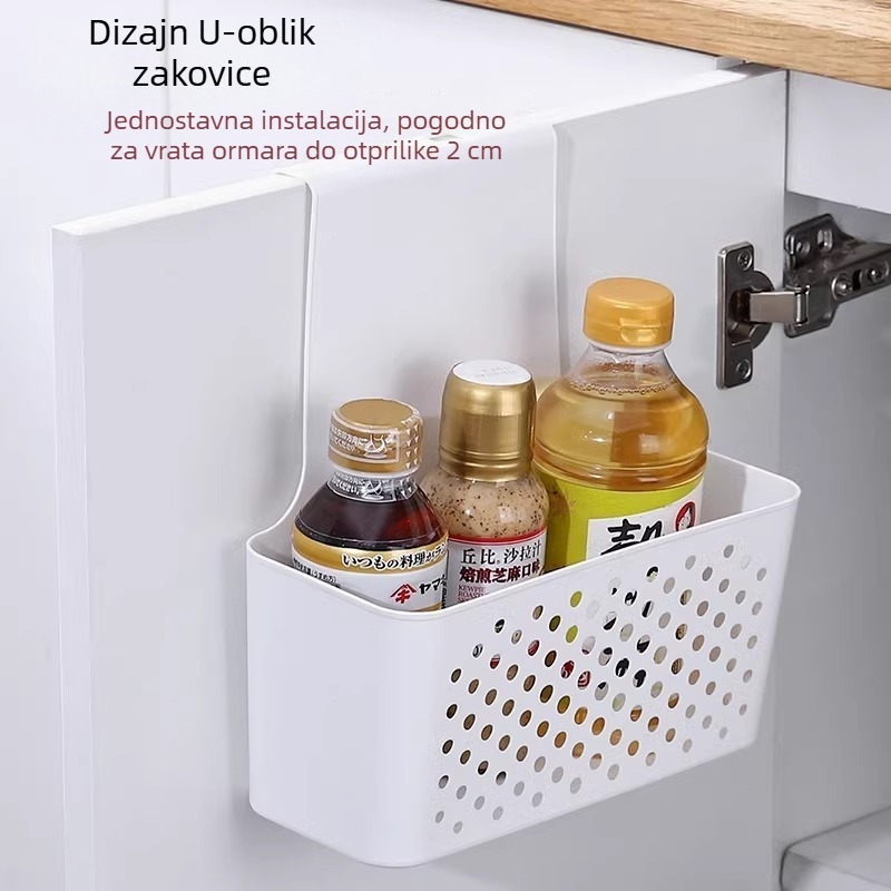 Unutarnji organizator za vrata kuhinjskog ormarića — Torch Cheng DF001, plastična košara za pohranu (materijal: plastika; model: DF001; marka: Torch Cheng; primjena: CD-ovi, daljinski upravljači, knjige)