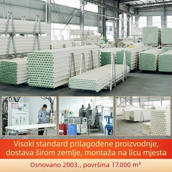 Nehrđajući čelični izolirani cijev s poliuretanskom pjenom – integrirana kompozitna cijev za toplu vodu, grijanje i solarne/klimatske sustave; toplinska vodljivost 0,0209 W/mK; PU gustoća 40–60 kg/m³