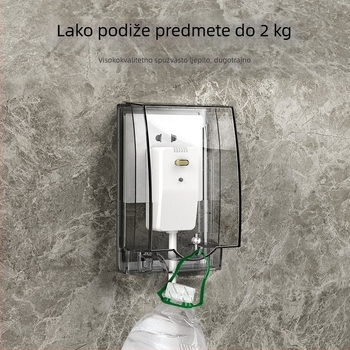Vodootporna kutija za WC utičnicu sa poklopcem, povišena i produžena zaštita, PC plastika, pribor za utičnice, International electrician