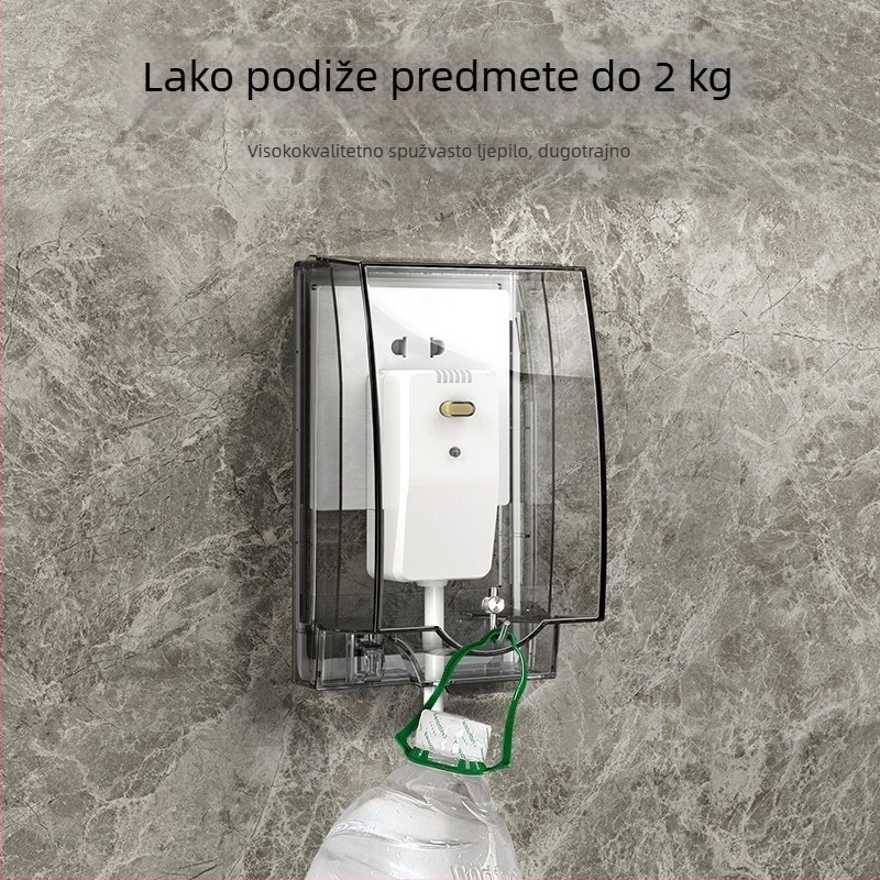 Vodootporna kutija za WC utičnicu sa poklopcem, povišena i produžena zaštita, PC plastika, pribor za utičnice, International electrician