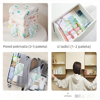 Torba za dehumidifikaciju s blokom vapna za unutarnju upotrebu — može se objesiti, pogodna za sobe, garderobe i domove