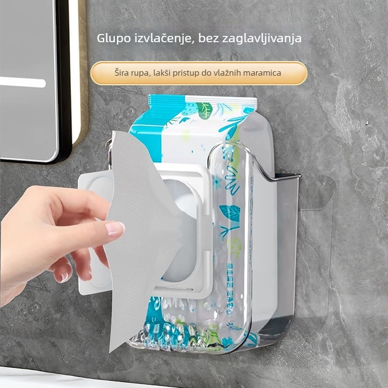 Kutija za maramice, zidna, svijetlo luksuzni stil, PET materijal, višestruka namjena (Porijeklo Zhejiang; PET materijal; zidna; svijetlo luksuzni stil; višestruka namjena)