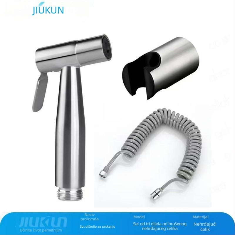 Jiukun 304 nehrđajući čelik toaletni čistilni pištolj — čišćenje toalete, moguća instalacija