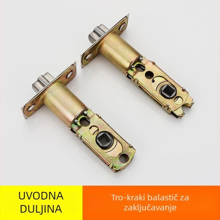 Tro-polski kuglični mehanizam za vrata, model 110, cinkov legura, za vrata kupaonice i kuhinje, moderni minimalistički stil