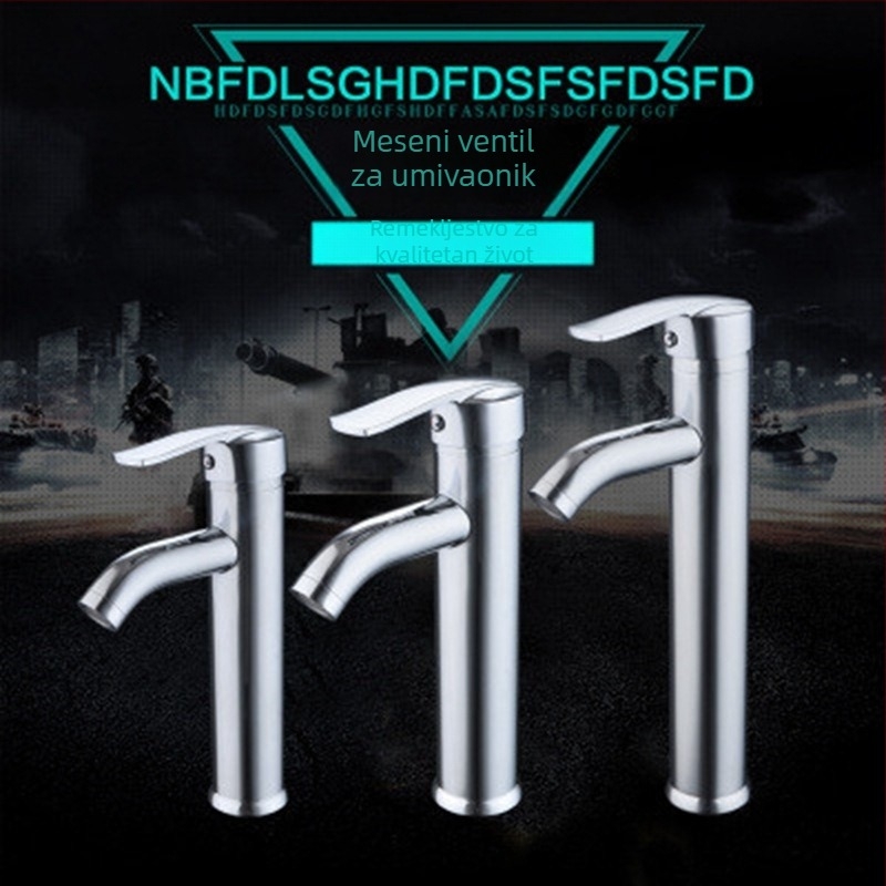 Morning Dew bakreni miješajući slavine za umivaonik – toplu i hladnu, pločasti montaža, keramički kartridž, 0–90°C, 10 MPa