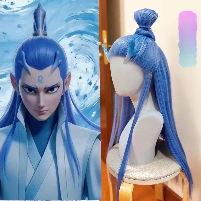 COS perika Ao Bing — Carrie marka, cosplay stil, vlakna otporna na visoke temperature, mehanizam proizvodnje, model Ao Bing