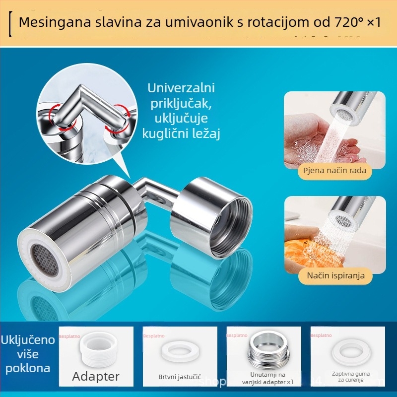 Proširivač unutarnjeg navoja slavine – bakreni aerator, adapter, moderni minimalistički stil