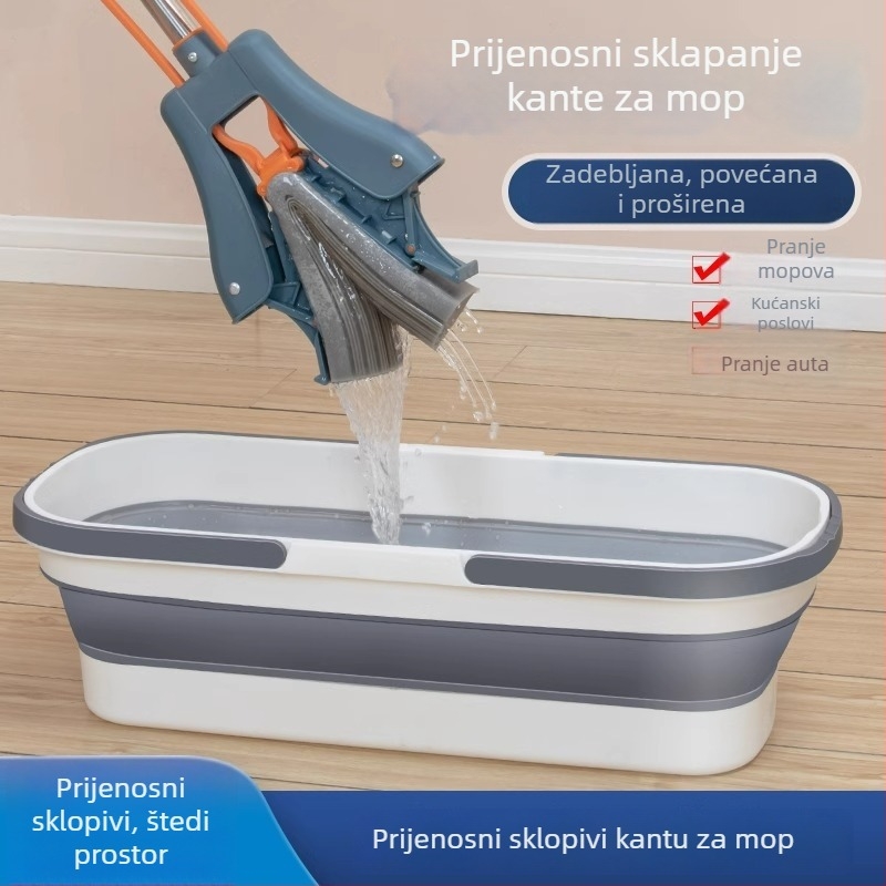Kofa za mop – sklopiva, plastična, postotak isušivanja 90–100%, otpornost na koroziju 4.0–4.9