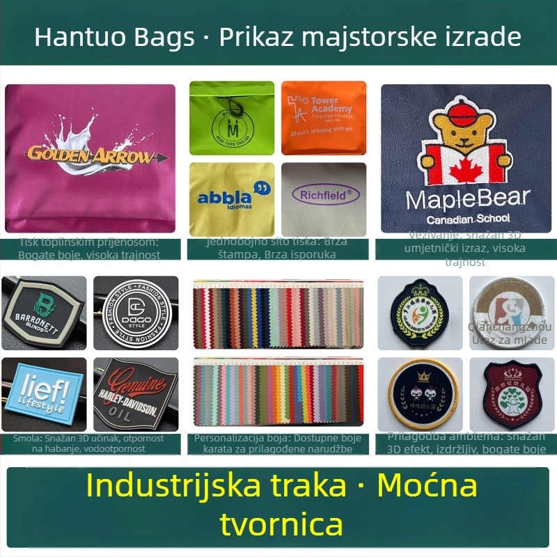 Djeca školska torba s prilagođenim logom, Oxford tkanina, vodootporna i proširiva, ulični stil, poliester podstava, brenda Mr. Jelly