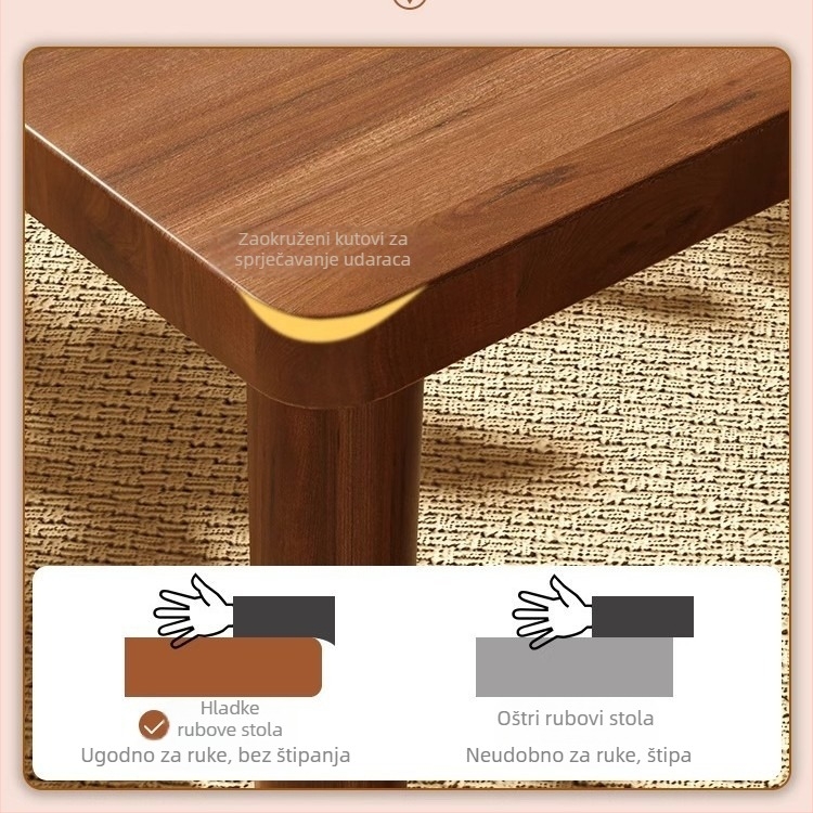 Noćni ormarić – moderni minimalistički stil, ploča od density boarda, PVC rub, podna izvedba, zaobljeni kutovi, bez prostora za pohranu