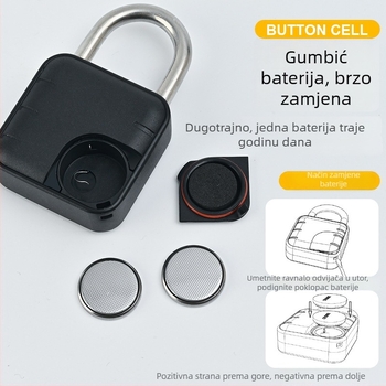 Simply Kućni katanc od legure cinka i plastike, prilagodljiv