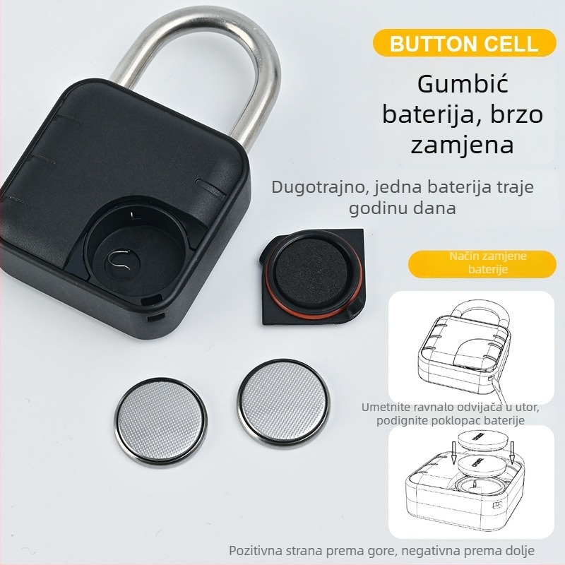 Simply Kućni katanc od legure cinka i plastike, prilagodljiv