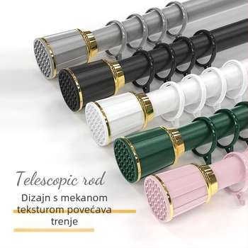 Telescopni zavjesni štap od aluminijske legure – Shaoxing Rainbow Textiles, prilagodljiva privatna etiketa