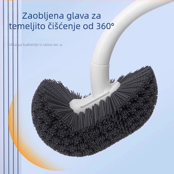 Četka za WC, zidna, dugačak držač, plastična, 80 g