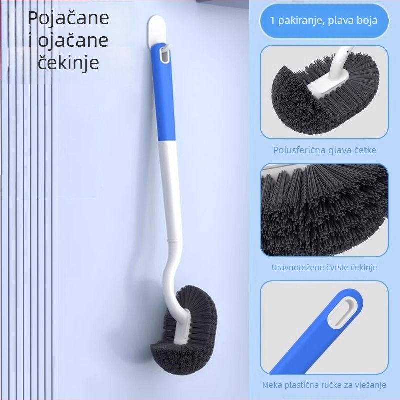 Četka za WC, zidna, dugačak držač, plastična, 80 g