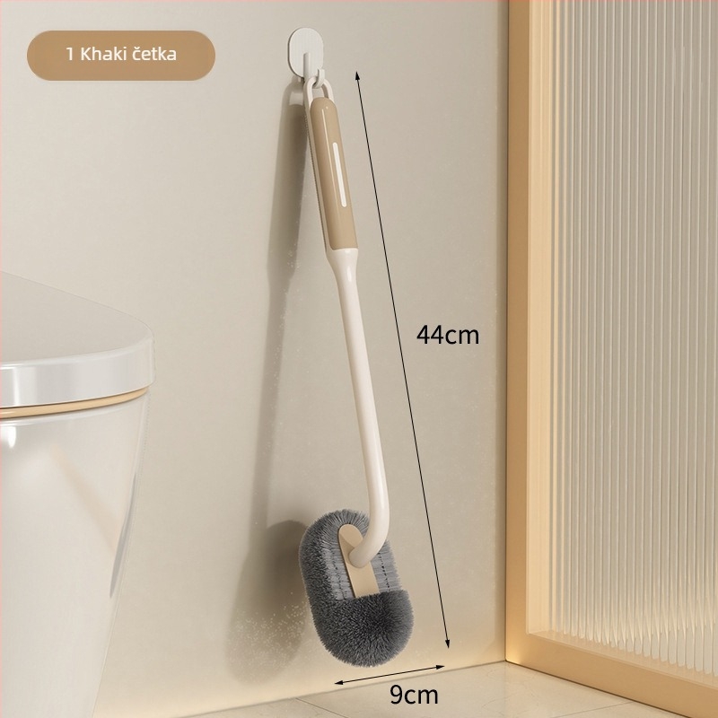 Četka za WC s mekanim vlaknima, zidno postavljanje, duga drška – za kućnu uporabu, čišćenje bez mrtvih kutova; Podrijetlo Yiwu; Materijal: plastika; Težina: 125 g; Pakiranje: 0pp torbica + žičana veza; Količina: 1