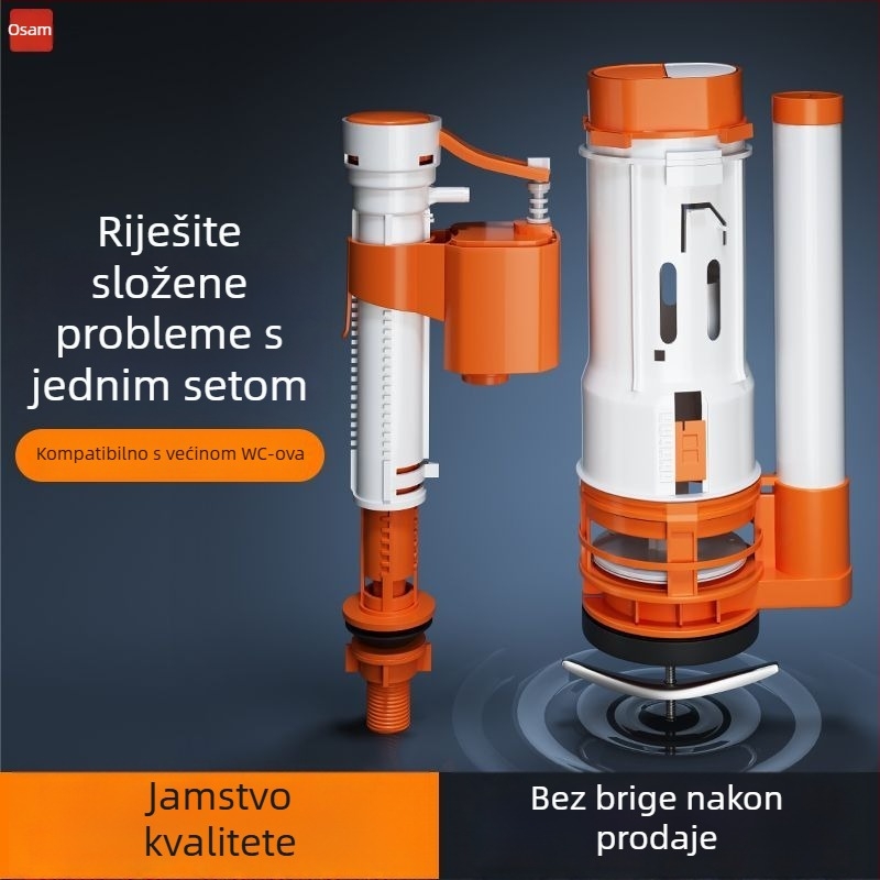 Toaletni vodovodni dijelovi – PP materijal, pritisni za ispiranje, moderan stil, dijelovi cijevi za ispiranje, Mu Pavilion