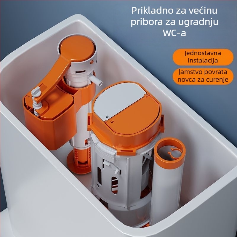 Toaletni vodovodni dijelovi – PP materijal, pritisni za ispiranje, moderan stil, dijelovi cijevi za ispiranje, Mu Pavilion
