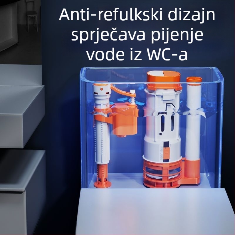 Toaletni vodovodni dijelovi – PP materijal, pritisni za ispiranje, moderan stil, dijelovi cijevi za ispiranje, Mu Pavilion