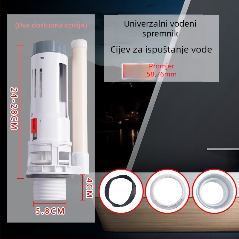 Plastični podijeljeni spremnik za WC, Xin Leon — ABS, moderan jednostavan stil, OEM proizvodnja