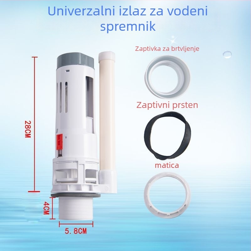 Plastični podijeljeni spremnik za WC, Xin Leon — ABS, moderan jednostavan stil, OEM proizvodnja