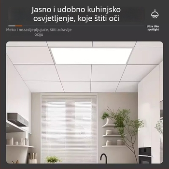 LED ravni panel svjetlo, model P02, 220V, CRI 80, aluminijska legura