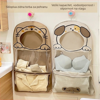 Crtić stil zidni organizator za pohranu – za donje rublje i kozmetiku, EVA + poliester, model 01b1608, višestruka namjena