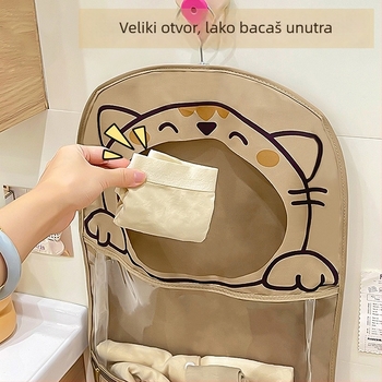 Crtić stil zidni organizator za pohranu – za donje rublje i kozmetiku, EVA + poliester, model 01b1608, višestruka namjena