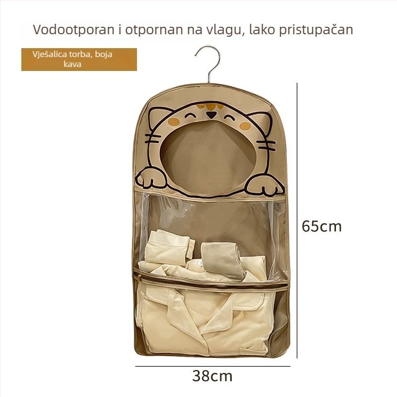 Crtić stil zidni organizator za pohranu – za donje rublje i kozmetiku, EVA + poliester, model 01b1608, višestruka namjena