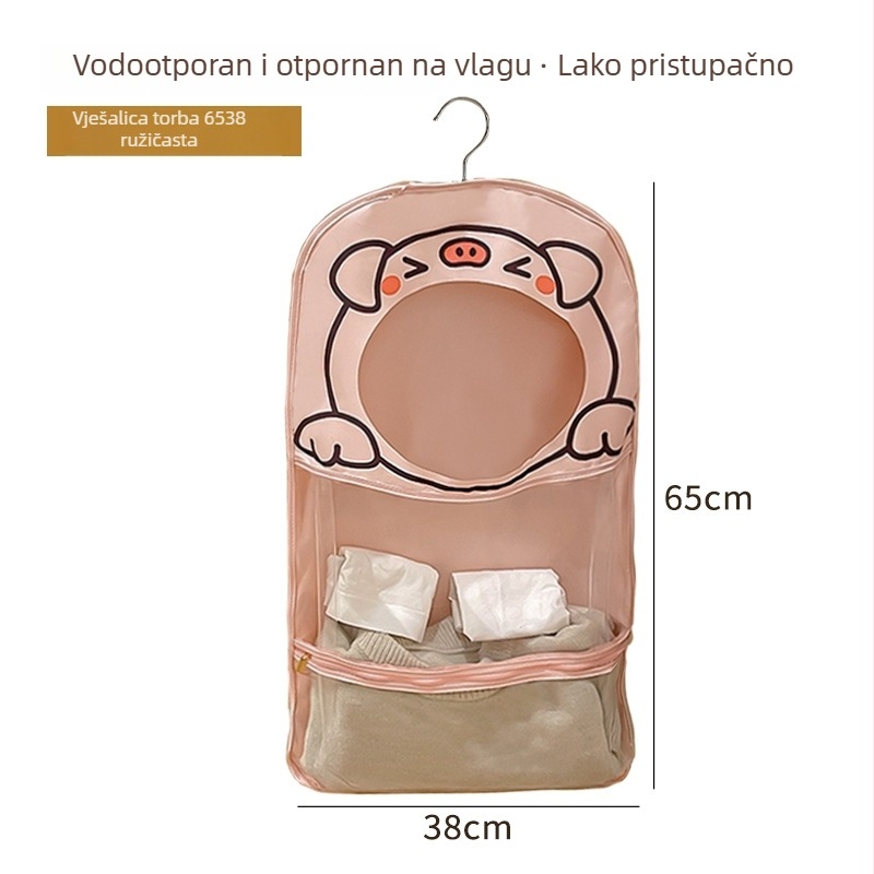 Crtić stil zidni organizator za pohranu – za donje rublje i kozmetiku, EVA + poliester, model 01b1608, višestruka namjena