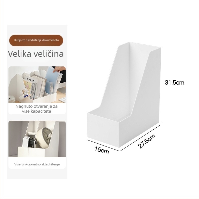 Mai Qi kutija za stolni odlaganje s drškom i nagnutim otvorom, kapacitet 5 L, 100% novi HIPS plast, mogućnost logotipa