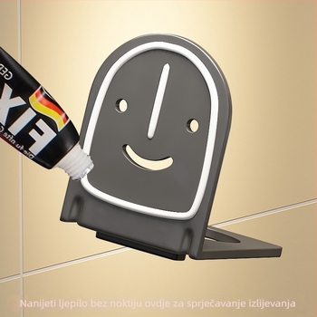 Zidni organizator kupaonice za gel za tuširanje i šampon, bez bušenja, držač za dezinficijens za ruke, čelik na bazi ugljika, premazan završni sloj, moderni minimalistički stil