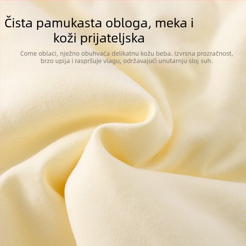 Dječji pamukasti prsluk s podstavom, unisex, za novorođenčad 0–12 mjeseci, jesen-zima, bez rukava, karikaturni uzorak