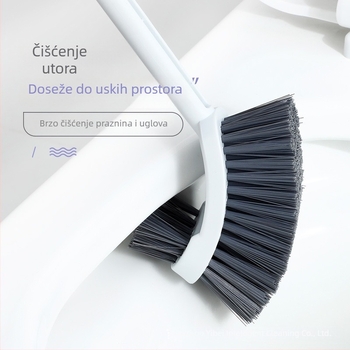 Toaletna četka, dugačak držak, zidna montaža, plastika, 0,16 kg, 1 kom