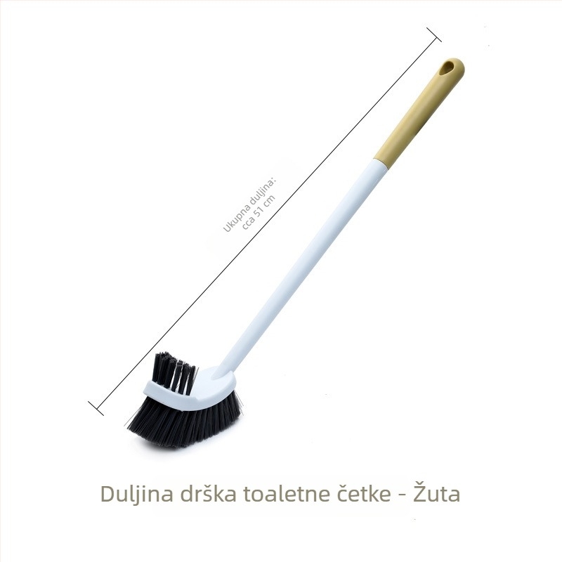 Toaletna četka, dugačak držak, zidna montaža, plastika, 0,16 kg, 1 kom