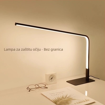 LED stolna lampa za zaštitu očiju za studente — silikonski abažur, daljinsko upravljanje, 220V, CRI ≥90, moderni minimalistički dizajn