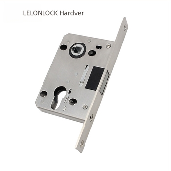 Korpus brave od nehrđajućeg čelika, model RML-35, nevidljiva magnetska jezičica, razmak rupa 55×72 mm, za drvena vrata