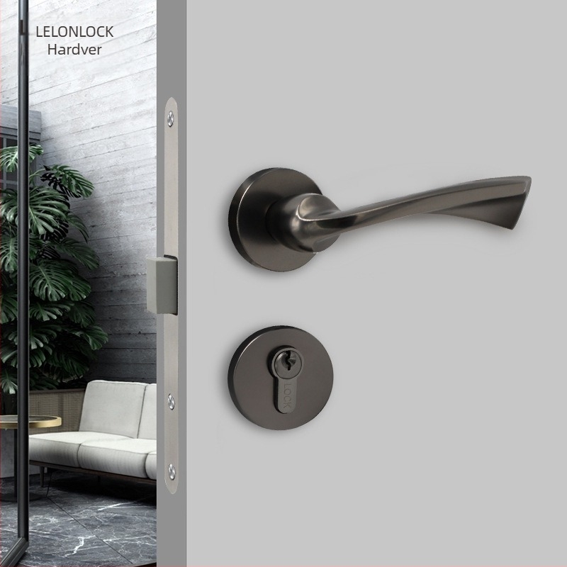 Korpus brave od nehrđajućeg čelika, model RML-35, nevidljiva magnetska jezičica, razmak rupa 55×72 mm, za drvena vrata