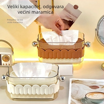 Kutija za papirnate maramice od plastike, model 001, porijeklo Taizhou, pakiranje 60 komada, stil Light Luxury.