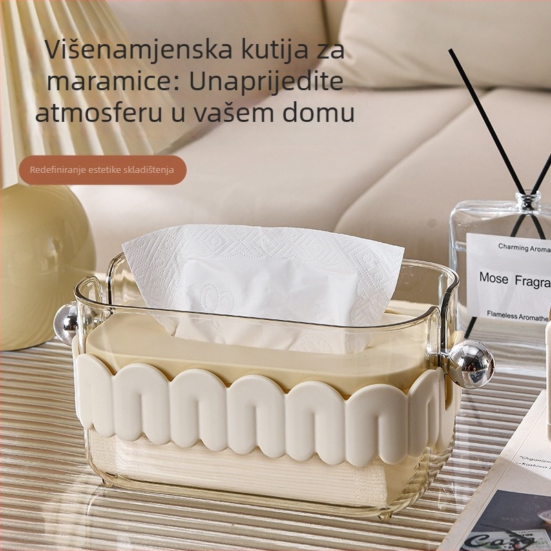 Kutija za papirnate maramice od plastike, model 001, porijeklo Taizhou, pakiranje 60 komada, stil Light Luxury.