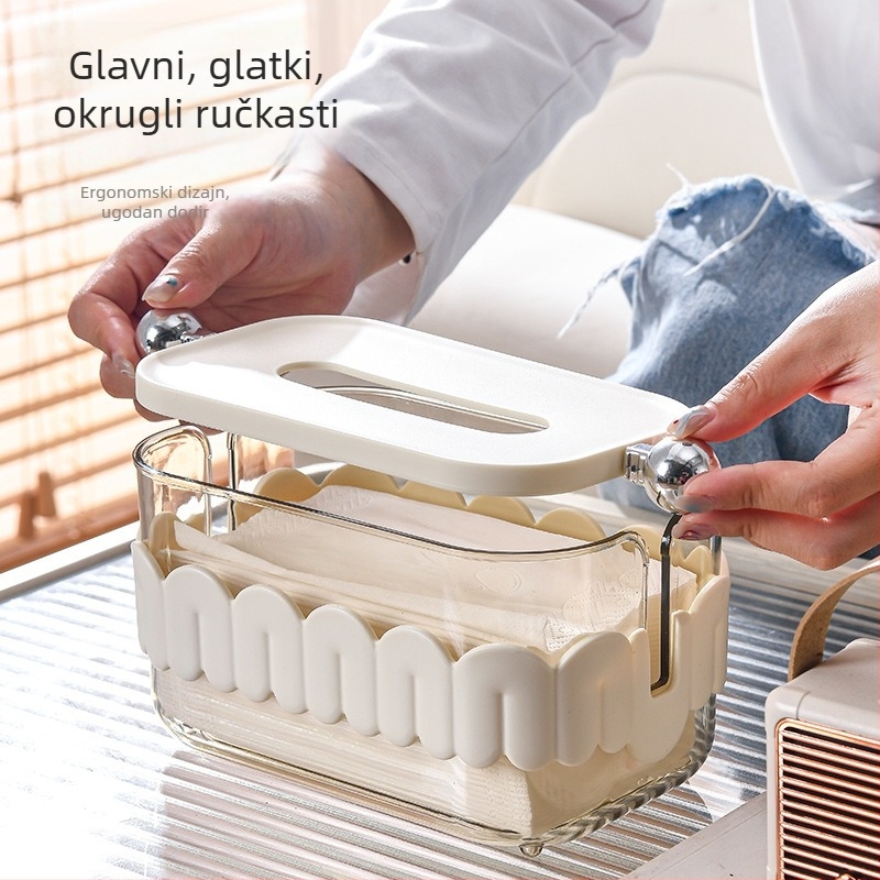 Kutija za papirnate maramice od plastike, model 001, porijeklo Taizhou, pakiranje 60 komada, stil Light Luxury.