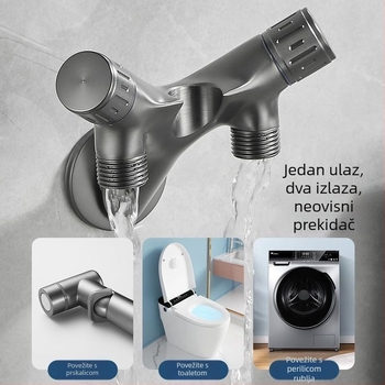 WC sprej pištolj s kutnim ventilom, potpuno bakrenog sastava, jednofunkcionalni, CE certifikat, prilagodba je moguća, ugradnja nije uključena