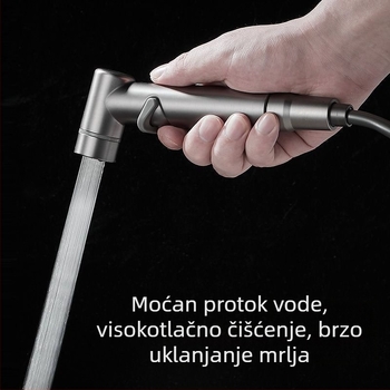 WC sprej pištolj s kutnim ventilom, potpuno bakrenog sastava, jednofunkcionalni, CE certifikat, prilagodba je moguća, ugradnja nije uključena