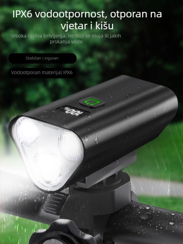 Prednje svjetlo za cestovni i planinski bicikl, noćna vožnja, s vješavnim nosačem (Šifra: 1239; Marka: Beautiful shirt; Uvoz: Ne)