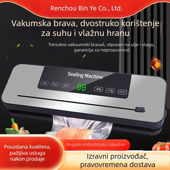 Mašina za vakuumsko pakiranje hrane, plastično zatvaranje, ABS kućište, 100 W, AC napajanje, kapacitet do 500 ml