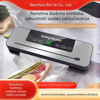 Mašina za vakuumsko pakiranje hrane, plastično zatvaranje, ABS kućište, 100 W, AC napajanje, kapacitet do 500 ml