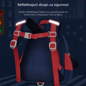 Olang dječji ruksak s motivom bagra, prozračan i vodootporan poliester, ultra lagan, antibakterijski, zakrivljene naramenice